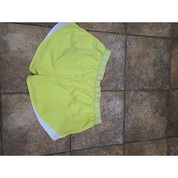 Under Armour Women's Play Up 3.0 Shorts , Pale Moonlight (911)/White , XX-Large - Picture 7 of 8